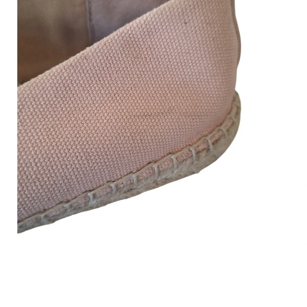 Lauren‎ Ralph Lauren Espadrille Women US 10 Caylee Canvas Flat Natural pink